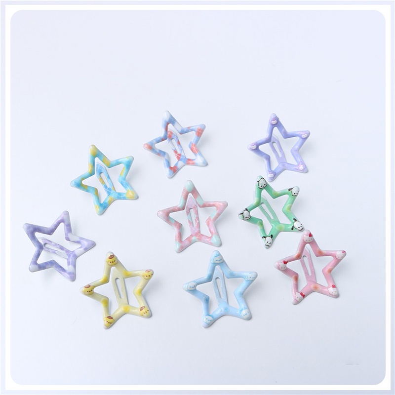 COD-การ์ตูน Sanrio Star Hair Clip น่ารัก Ins หวาน Hair Clip สาว Heart Stick Clip นักเรียน BB Clipส่งจากไทย