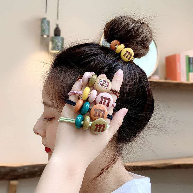 COD ถูกที่สุด!!! ยางมัดผมลูกอมสไตล์เกาหลี (ส่งแบบสุ่มสี)