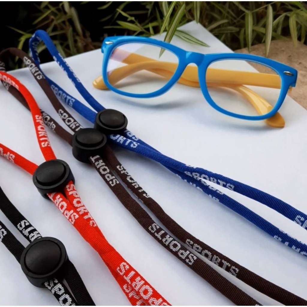 COD [พร้อมส่ง]สายคล้องแว่นตา Sports ปรับสายได้ สายผ้าซักได้