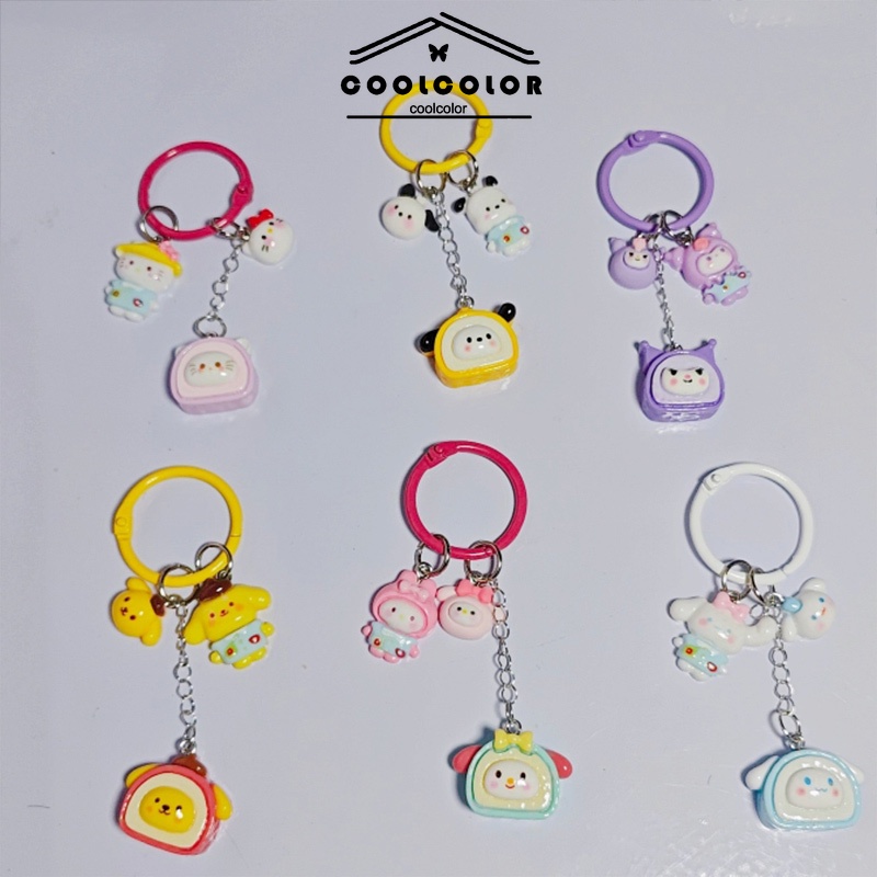 CODSanrio การ์ตูน Ins สไตล์ Keyfob สร้างสรรค์ของขวัญน่ารักส่วนบุคคลจี้กระเป๋าเป้สะพายหลังส่งจากไทย