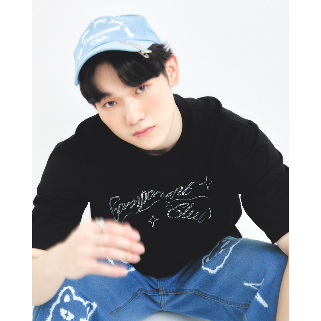 COMPONENT CLUB CAP - DENIM AND PINK CAT CLUB