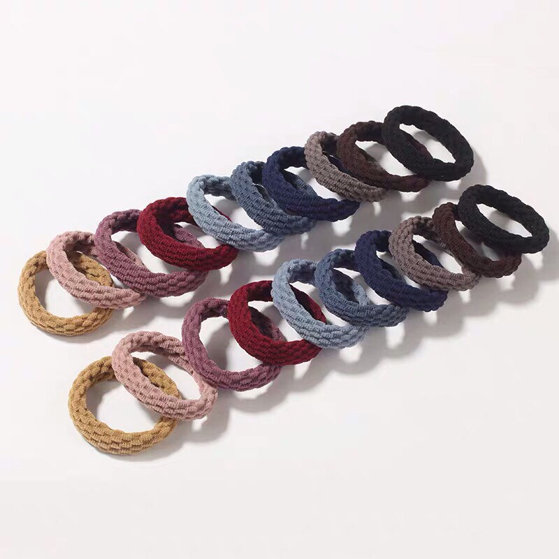 DIY Market ยางรัดเส้นหนา เลือกสีได้ สินค้าพร้อมส่ง เชือกรัดผม E131