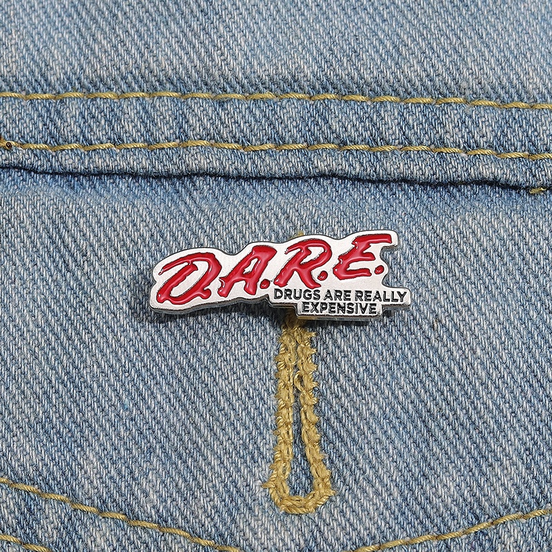 Dare เข็มกลัด รูปยาเสพติดตลก ราคาถูก สําหรับเป็นของขวัญ
