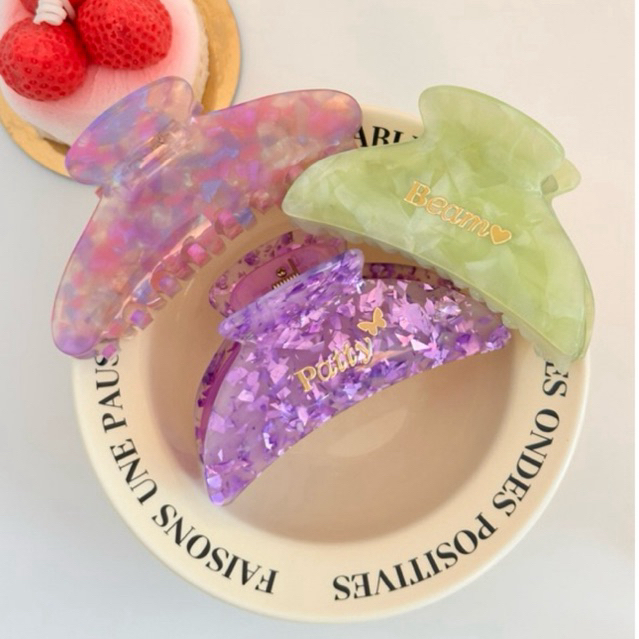 Deep Sprinkle Grape Hair Claw(เข้มขึ้น)