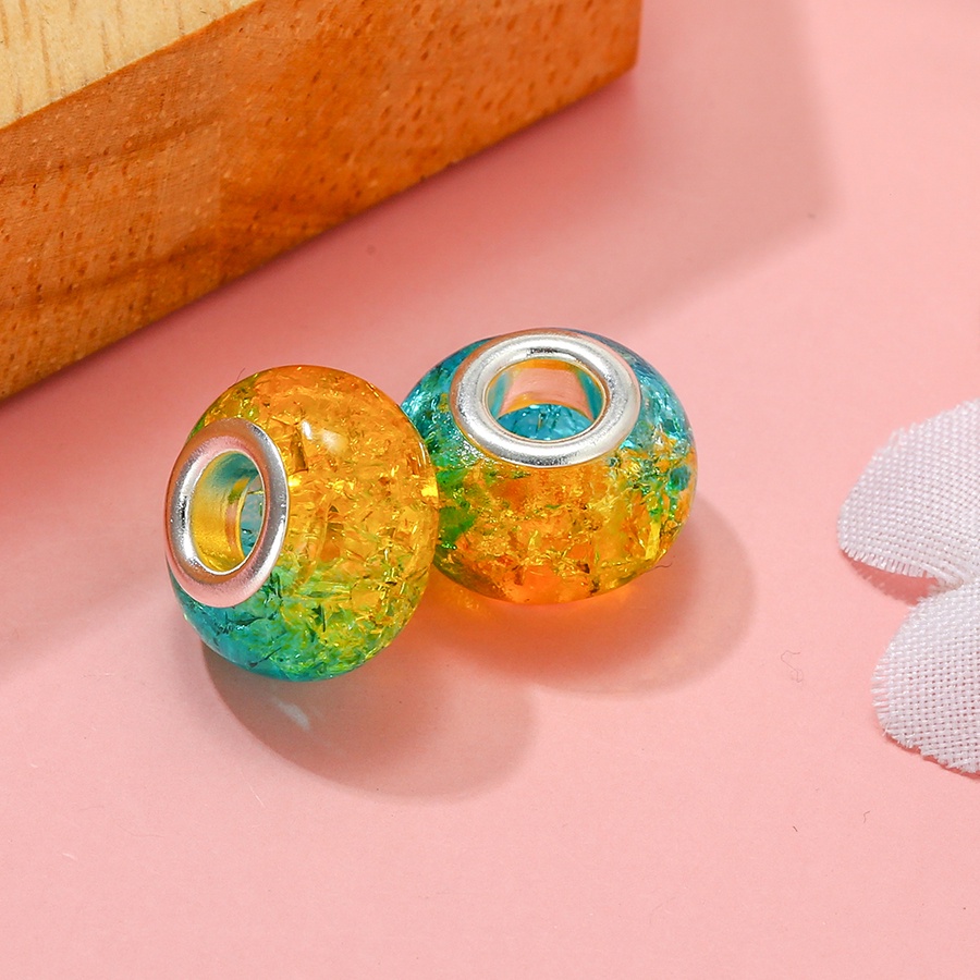 Dinglly ลูกปัด ทรงกลม 10 สี อุปกรณ์เสริม สําหรับฟาง Diy 2 ชิ้น ต่อล็อต