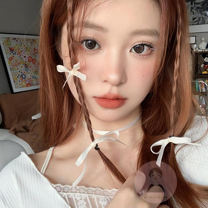 Dre- กิ๊บติดผมริบบิ้นจระเข้ สีพื้น ขนาดเล็ก น่ารัก สําหรับผู้หญิง
