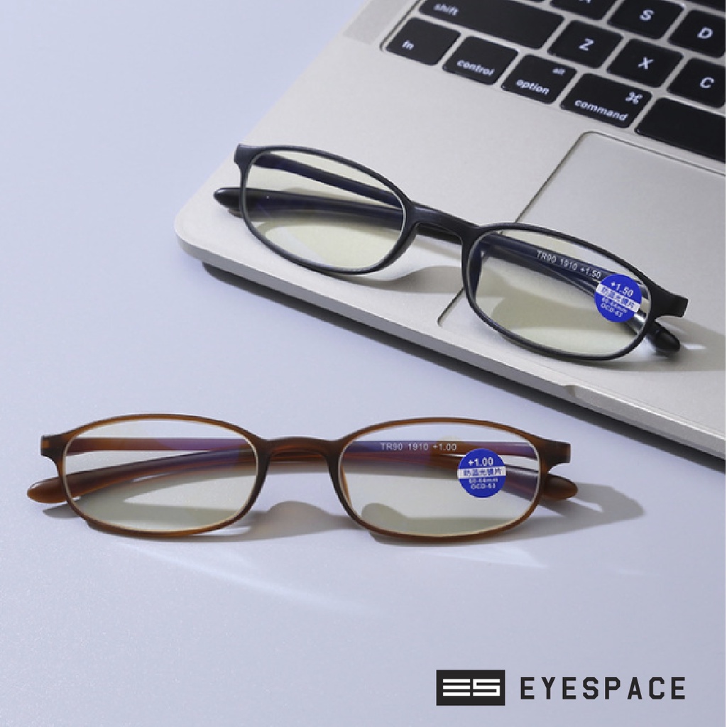 EYESPACE แว่นสายตายาว แว่นอ่านหนังสือ เลนส์กรองแสงคอมในตัว เลนส์ Blue Block LR003