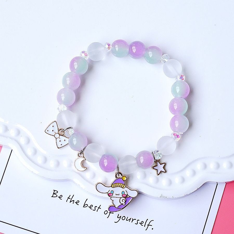 FS NEW สร้อยข้อมือ ลูกปัดคริสตัล ลายการ์ตูน น่ารักๆ เหมาะกับของขวัญ สําหรับผู้หญิง