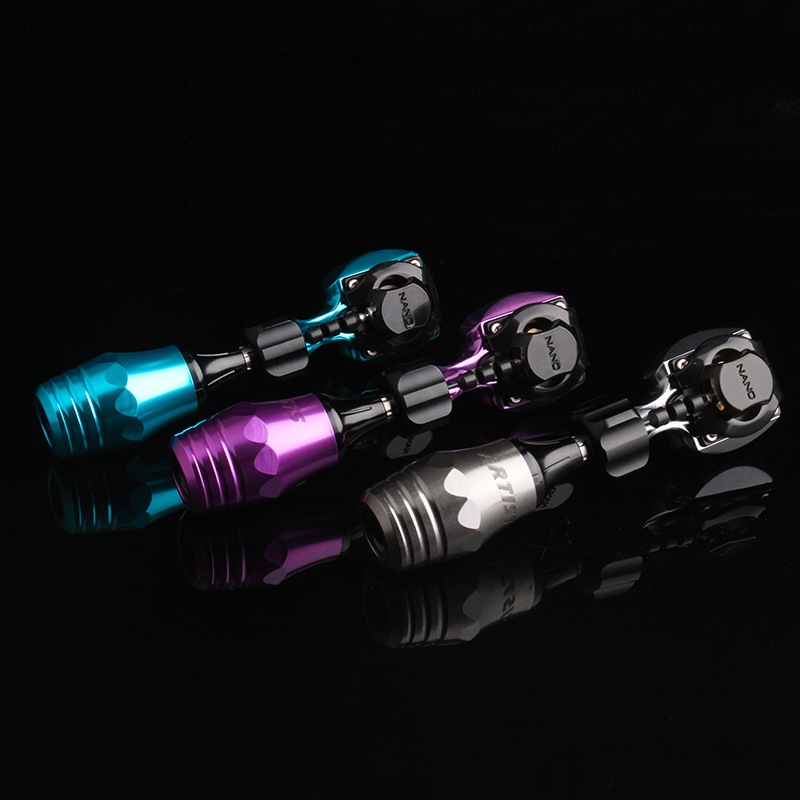 Fun Inเครื่องสักไฟฟ้า Rca เชื่อมต่อตลับหมึกสักมอเตอร์เครื่องปากกาสําหรับร้านเสริมสวยสีม่วง