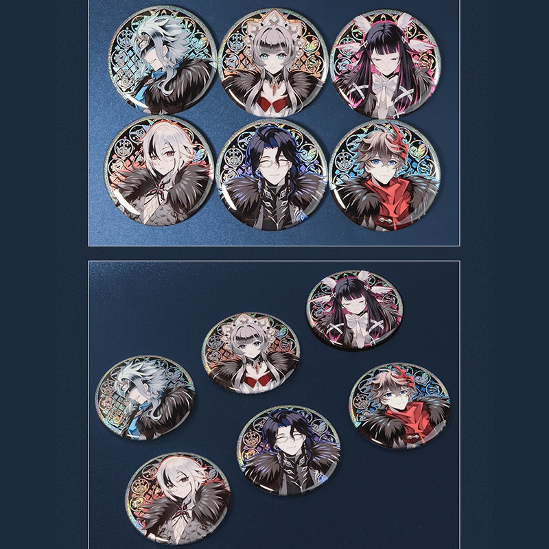 Genshin เข็มกลัด ลาย Fatui Knave childe Damselette badge