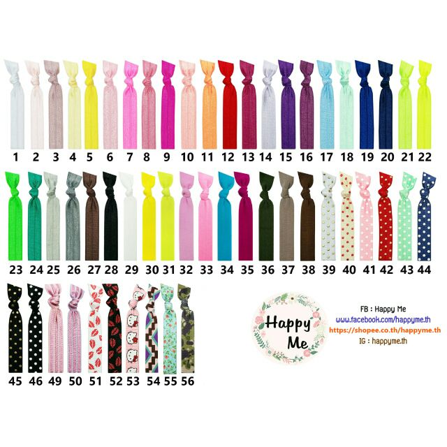 Hair ties 54สี คละสี เลือกไม่ได้