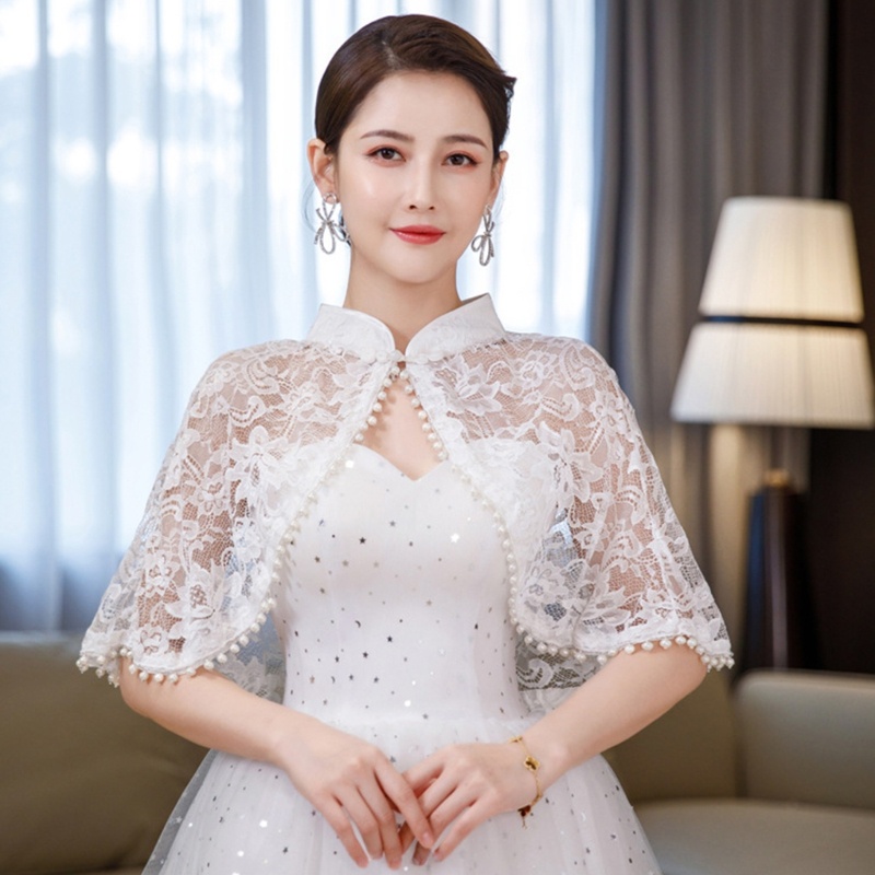 Hik เสื้อคลุมไหล่ หรูหรา สําหรับงานราตรี กี่เพ้า