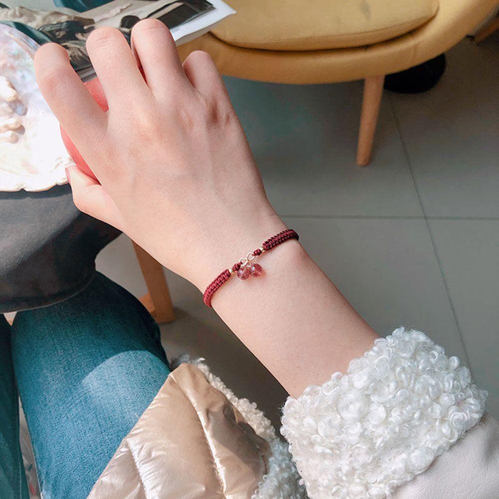 Hilario สร้อยข้อมือ แฮนด์เมด ของขวัญนําโชค บุคลิกภาพ ตกแต่งงานฝีมือ จีน สร้อยข้อมือสตริง