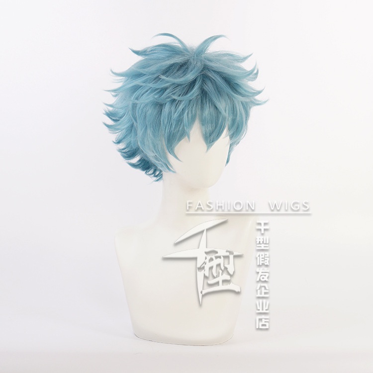 Hot# Tokyo Revengers - Kawata Souya วิกผมสั้นคอสเพลย์สีฟ้าสําหรับแต่งคอสเพลย์ปาร์ตี้ฮาโลวีน