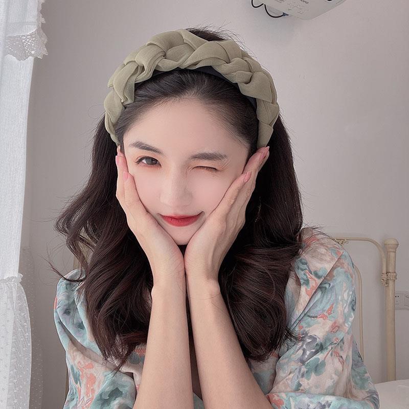 INS แฟชั่นสีสันชีฟองมือถักกิ๊บหญิงคุณภาพสูงของขวัญวันเกิด