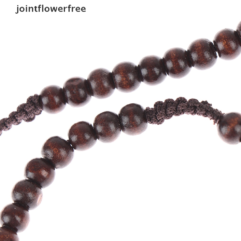 Jfth สร้อยคอ ลูกปัดไม้กางเขน พระเยซู ไม้กางเขน คาทอลิก พระเยซู 1 ชิ้น