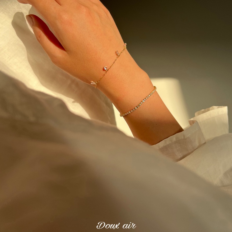 Jojo COCO สร้อยข้อมือ ประดับเพทาย รูปกระดูกงู สวยหรู สําหรับผู้หญิง