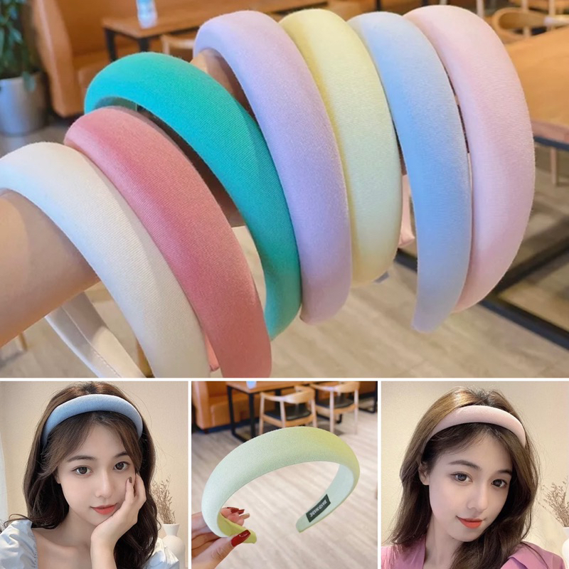 Jolie Wiwii (สินค้าพร้อมส่ง) ที่คาดผมฟองน้ำ ที่คาดผมเกาหลี