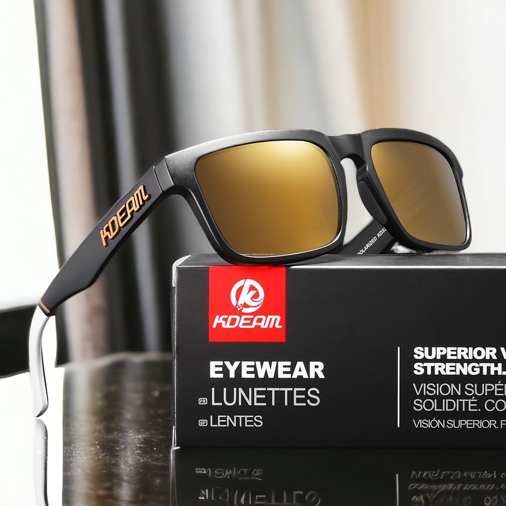 KDEAM แบรนด์แท้ 100% ร้านไทยส่งเร็ว แว่นตากันแดด เลนส์ Polarized แว่นกันแดดผู้ชาย (ผู้หญิงใส่ได้) - G141