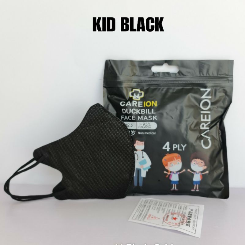 Kids 4-12Y 3D V-Mask Duckbill Earloop 10 ชิ้น
