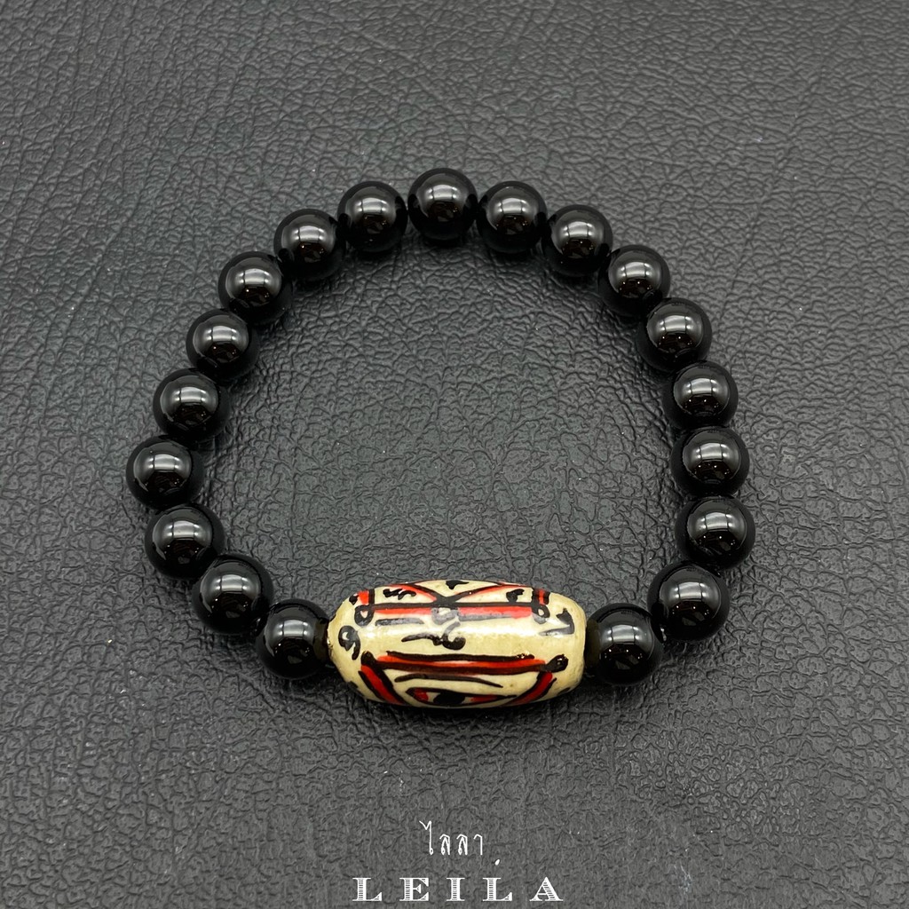 Leila Amulets ดวงเศรษฐี เพ้นท์มือ (พร้อมกำไลหินฟรีตามรูป)