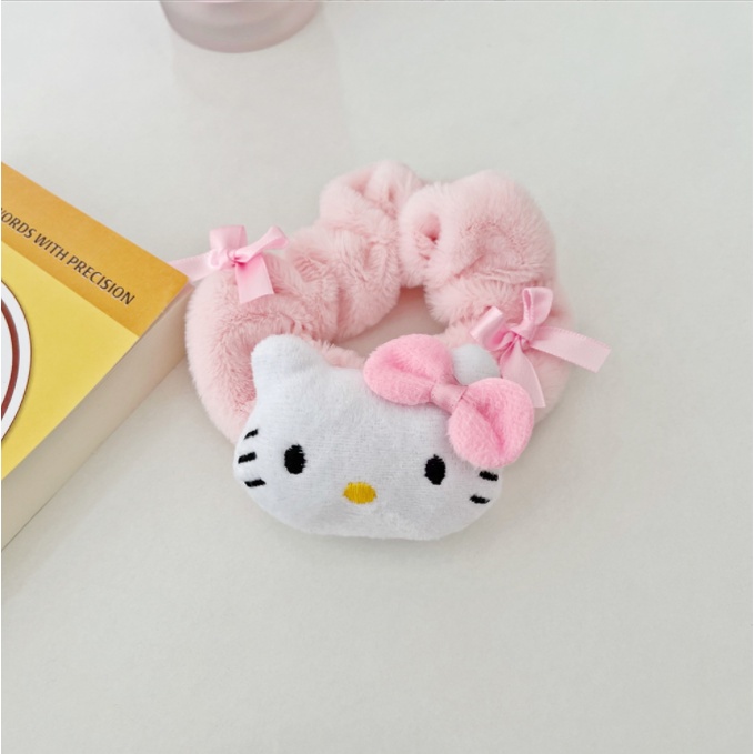 Life-365 ยางรัดผม ขนาดใหญ่ ลาย Hello Kitty น่ารัก เครื่องประดับแฟชั่น