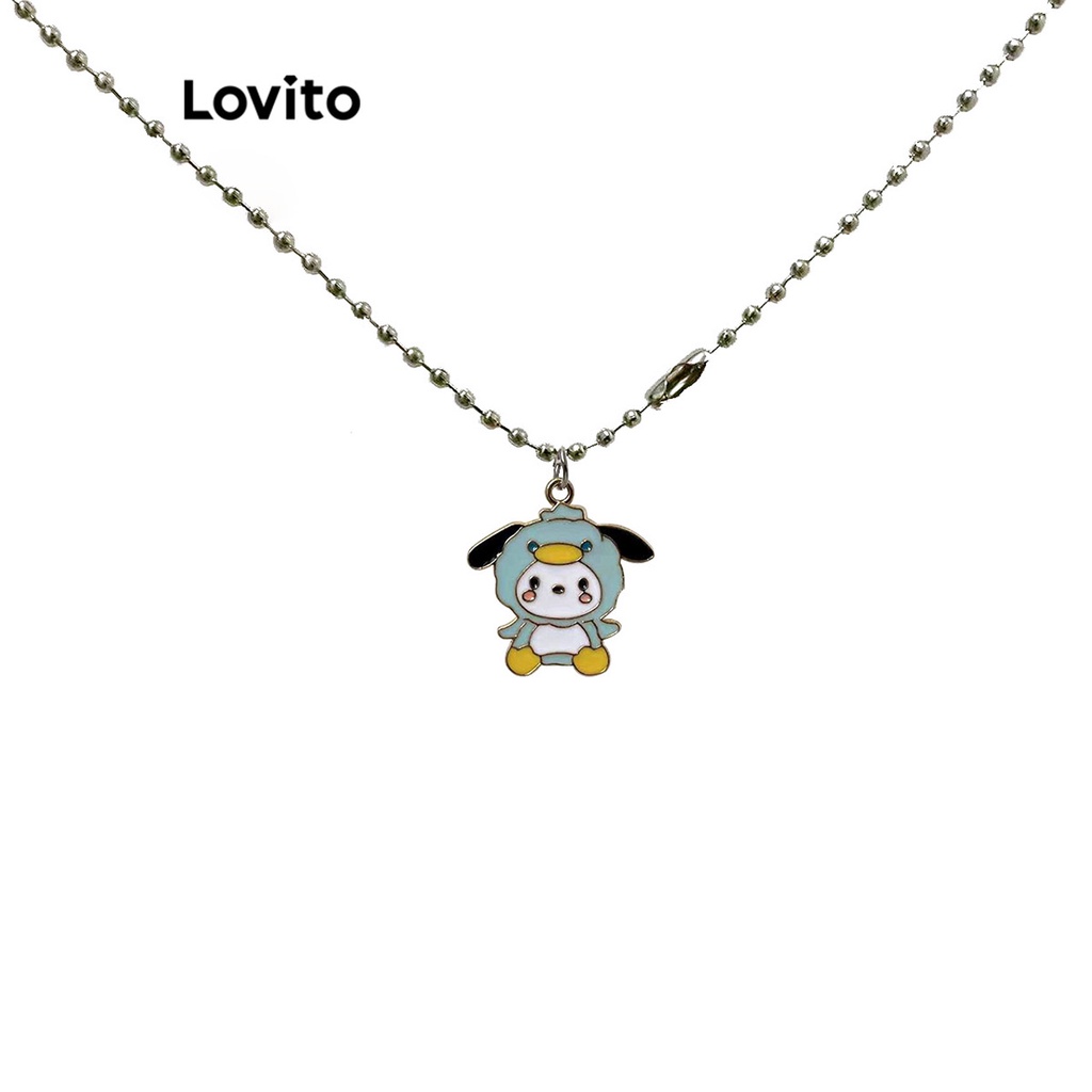 Lovito สร้อยคอโซ่ แต่งจี้การ์ตูนซานริโอ้ สไตล์น่ารัก สำหรับผู้หญิง LFA11552