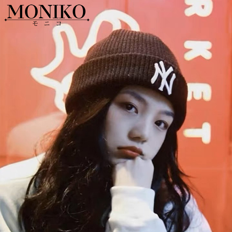 MONIKO หมวกไหมพรม หมวกแฟชั่นเกาหลี ใส่ได้ทั้งชายและหญิง