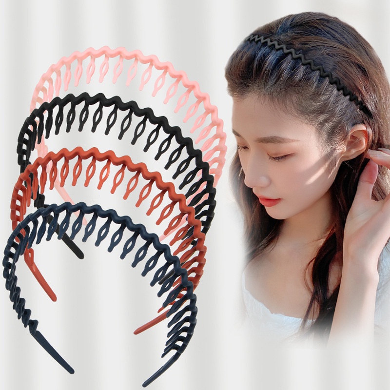 [Magpie] ที่คาดศีรษะ กันลื่น สีพื้น สําหรับเด็กผู้หญิง