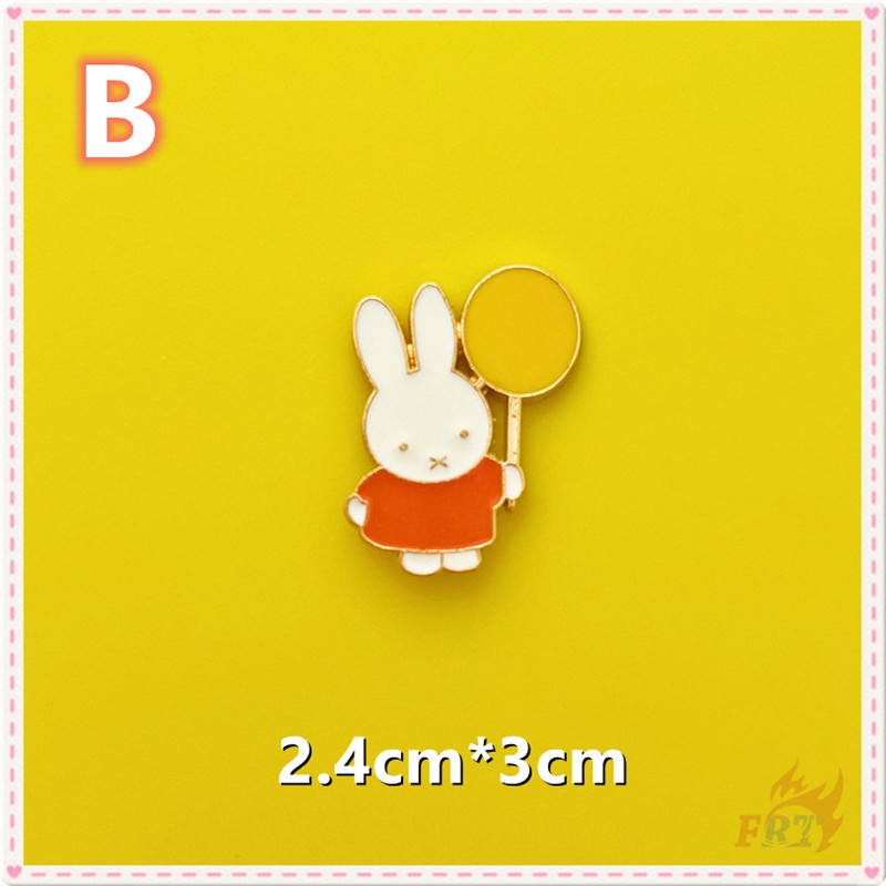 Miffy Series 02 - เข็มกลัดลายการ์ตูนกระต่ายน่ารัก 1 ชิ้น