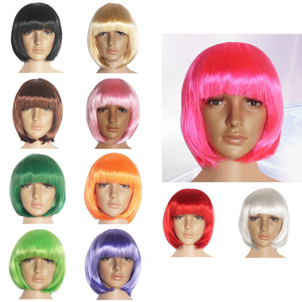 Mihan วิกผมสั้นสังเคราะห์หลากสี 14 สีสําหรับผู้หญิงและผู้ชาย