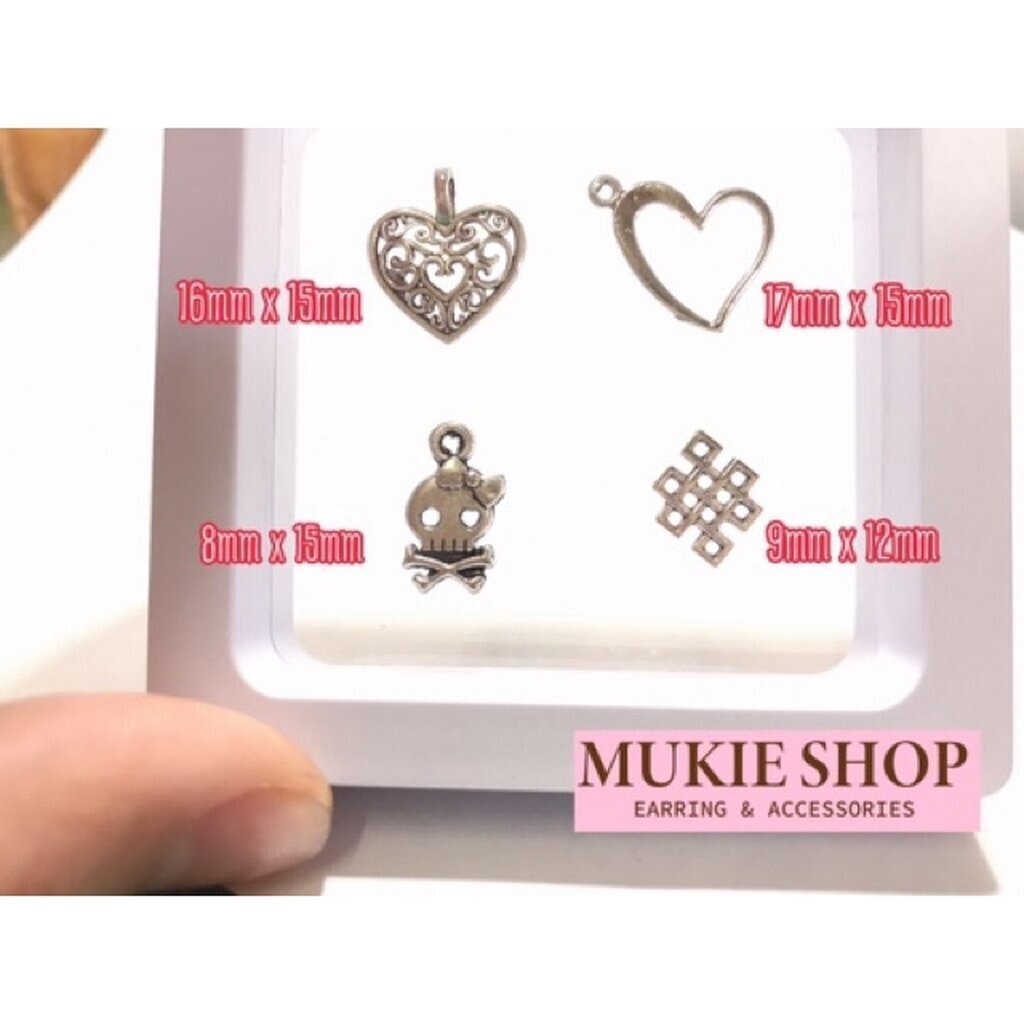 Mukie shop DIY จี้ กรอบเรซิ่น จี้โปร่งแบบต่างๆ เรซิ่น แพ็ค 5,10,20 ชิ้น มุกี้ ช้อป V.3