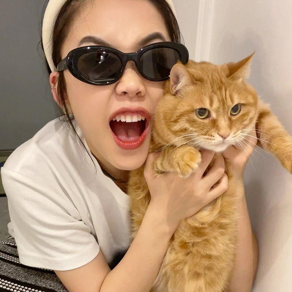 Mxmusty แว่นตากันแดด ทรงวงรี หรูหรา สไตล์ฮิปฮอป สําหรับผู้หญิง