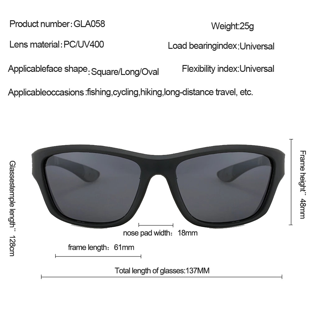 Newboler แว่นตากันแดด เลนส์โพลาไรซ์ UV400 สําหรับผู้ชาย เหมาะกับการขี่จักรยาน ตกปลา