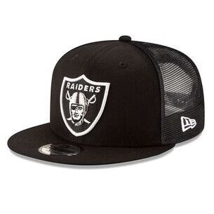 Nfl Oakland Raiders เสื้อยืดฮิปฮอปพิมพ์ลายทีมชาติหมวกสไตล์ฮิปฮอป