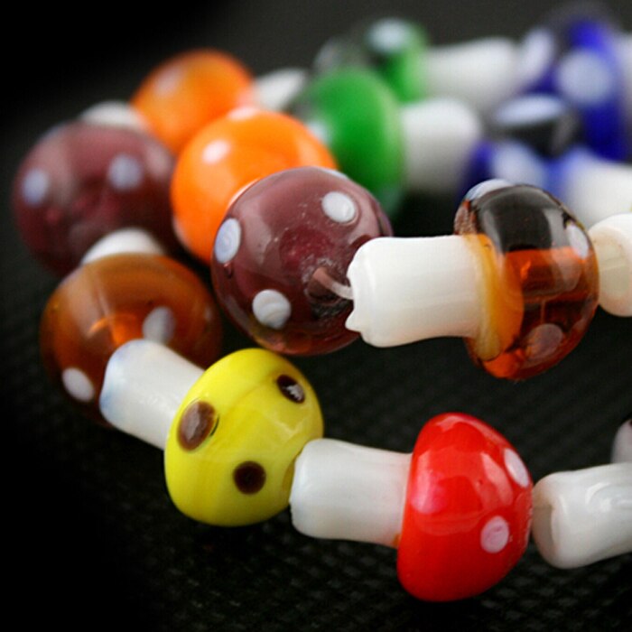 Nicebeads ลูกปัดสีแดงสีขาวสีเหลืองสีเขียวสีม่วง Diy 10X12 มม . 20 ชิ้น
