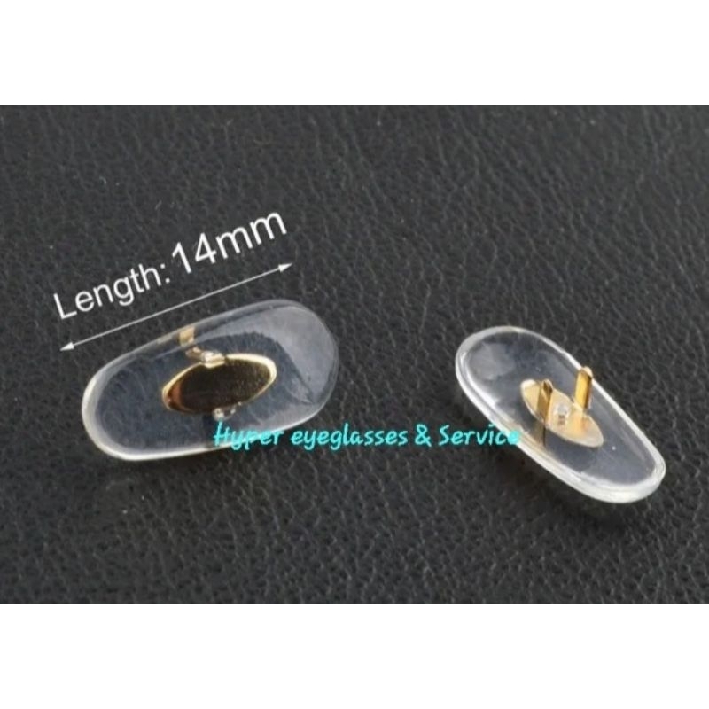 Nosepad แป้นจมูกทรงเรย์แบนRB แบบหนีบสีทอง 2คู่