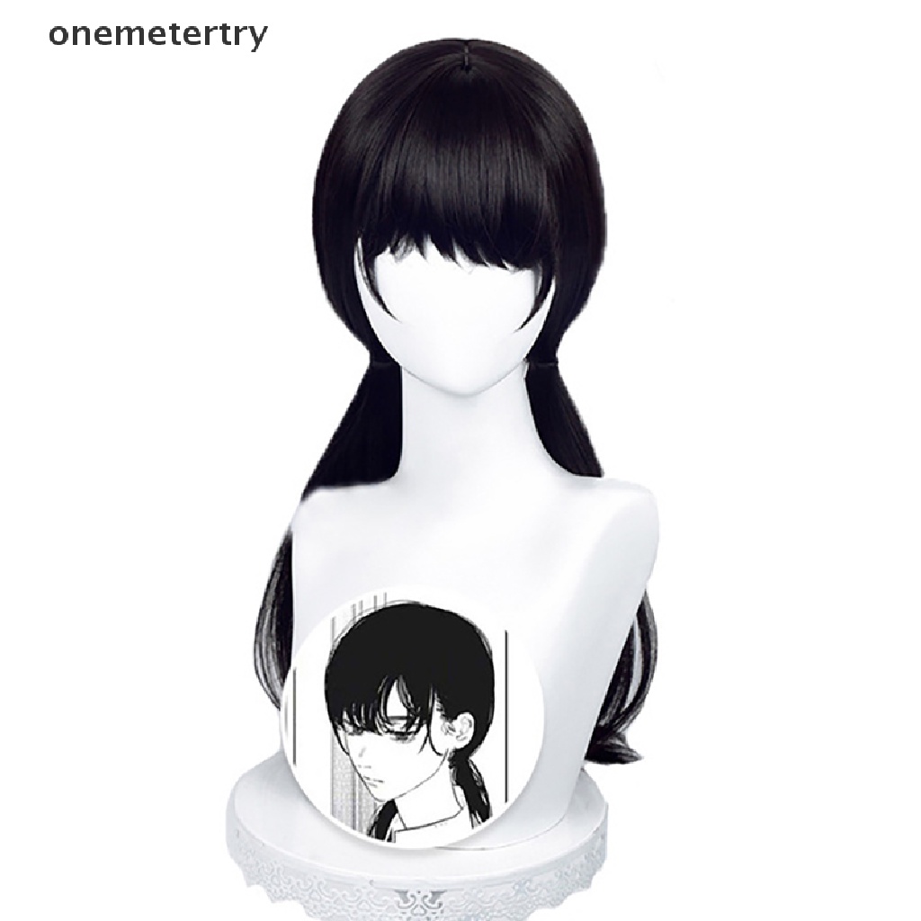 Onem วิกผมคอสเพลย์ Mitaka Asa Asa Mitaka ยาว 65 ซม. สีดํา ทนความร้อน สําหรับปาร์ตี้
