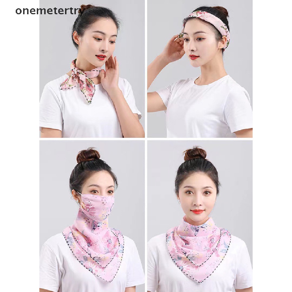 Onem หน้ากากกันแดด ผ้าชีฟอง ระบายอากาศ สําหรับผู้หญิง 1 ชิ้น
