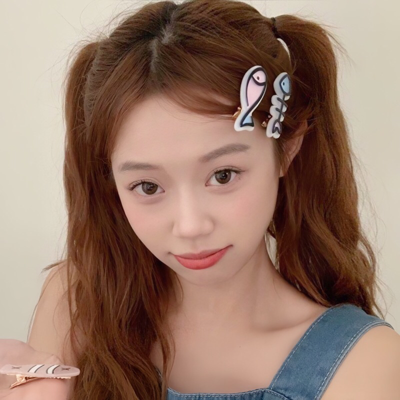 PASUAY กิ๊บอะคริลิก ลายหินอ่อน รูปปลา | กิ๊บปลา กิ๊บลายหินอ่อน