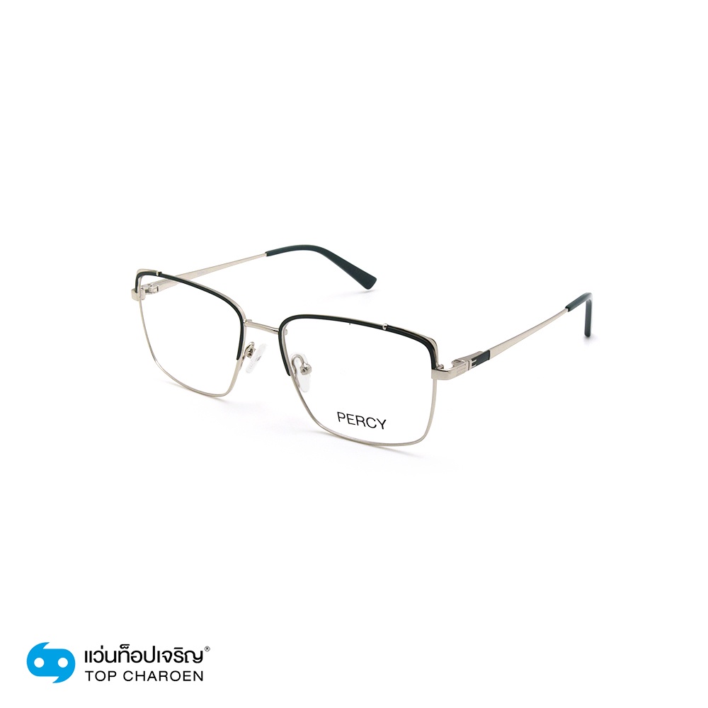 PERCY แว่นสายตาทรงเหลี่ยม B23119-C6  size 56 พร้อมคลิปออนกันแดด By ท็อปเจริญ