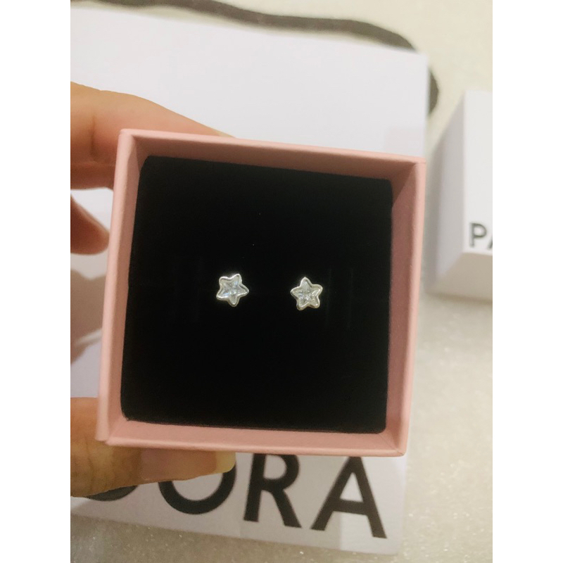 Pandora Sparkling Star Stud Earrings ต่างหูดาว ราคาต่อคู่ แท้100%
