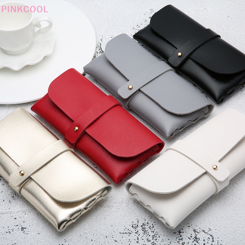 Pinkcool กระเป๋าหนังนิ่ม แบบพกพา สําหรับใส่แว่นตากันแดด