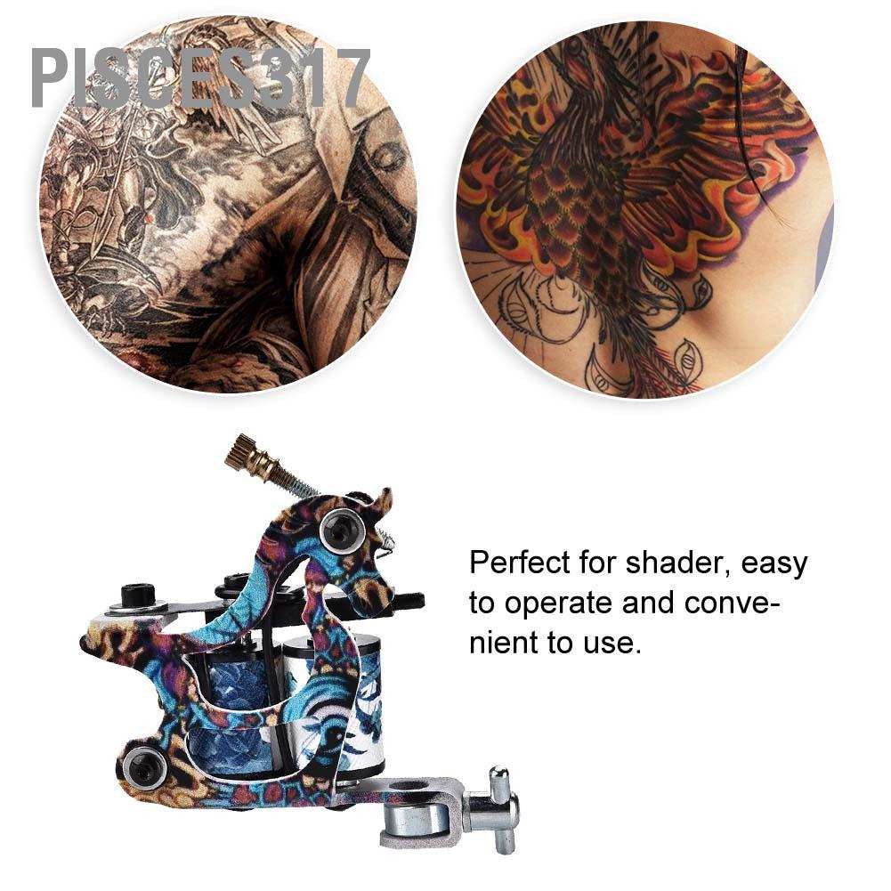 Pisces317:D เครื่องสักมืออาชีพ คอยล์ทองแดง Shader Gun อุปกรณ์สำหรับช่างสักมืออาชีพ พร้อมส่ง