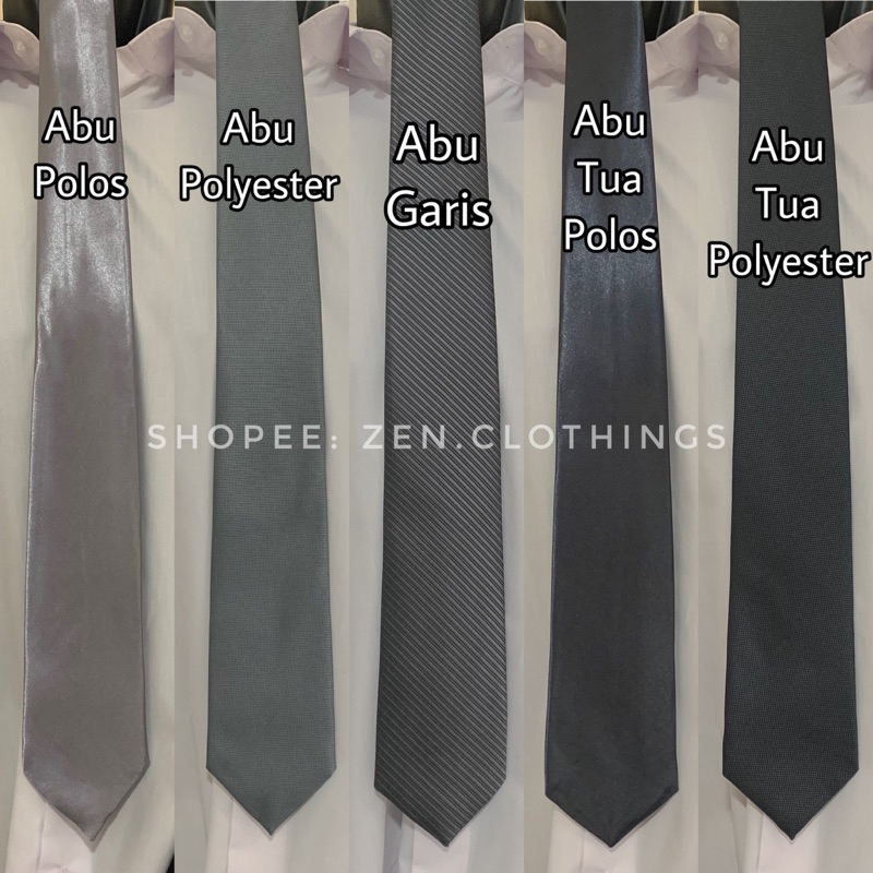 Putih เนคไทผู้ชาย แบบแมนนวล ยาว ลายเรียบ ลายทาง สีเทา สีเทา สีเงิน สีขาว