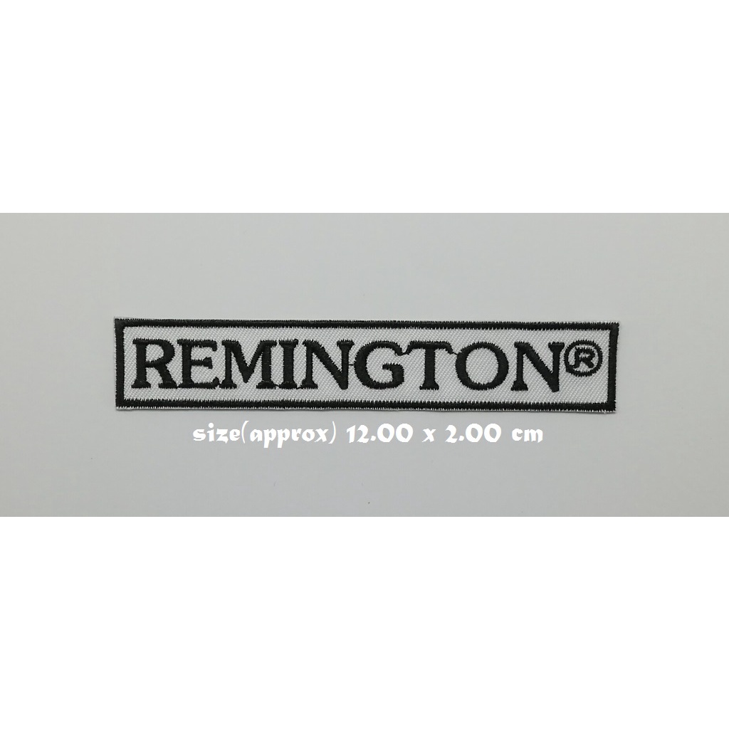Remington Gun ตัวรีดติดเสื้อ แจ๊คเก็ต อาร์ม  ยีนส์ Hipster Embroidered Iron on Patch  DIY