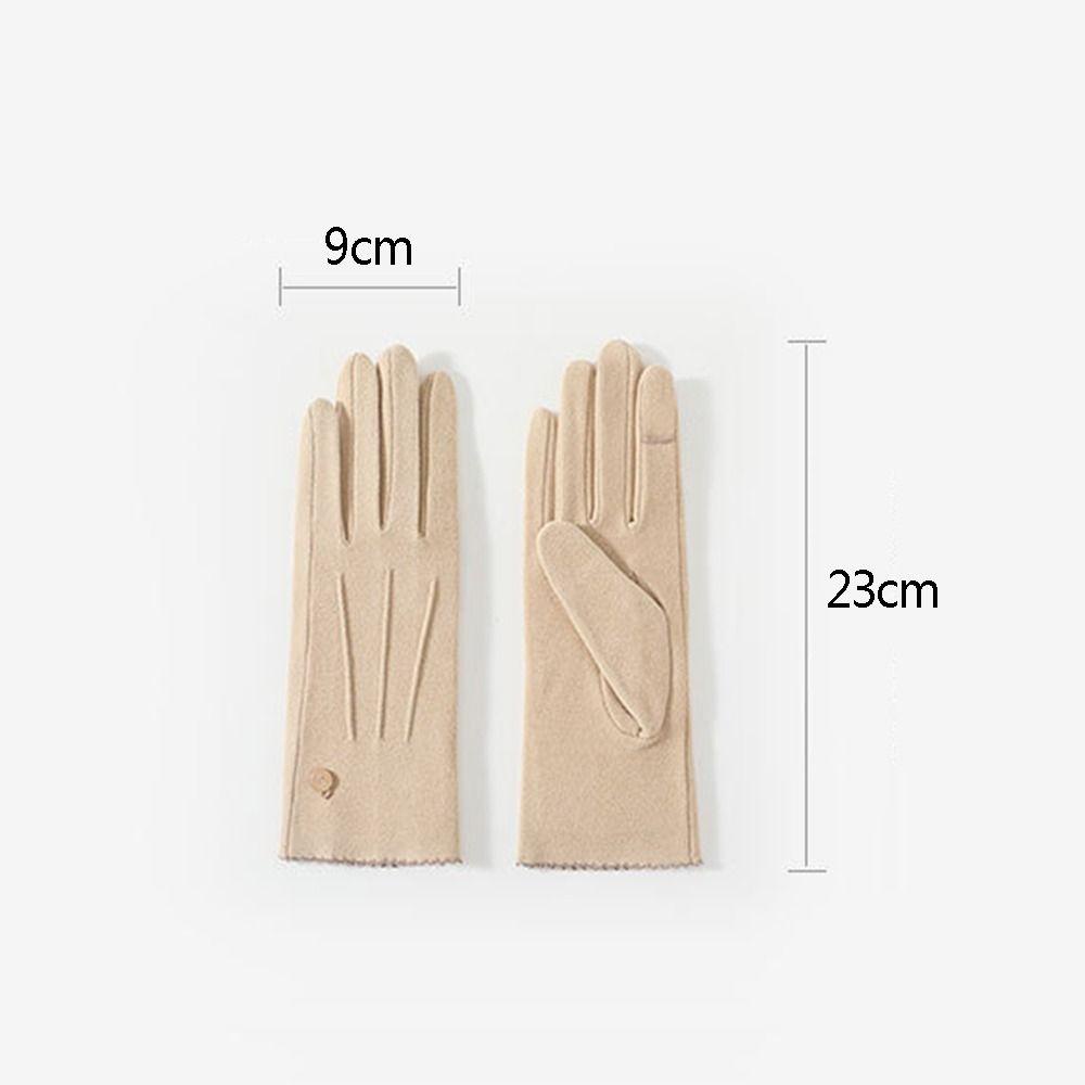 Rowans ถุงมือ ผ้ากํามะหยี่ สัมผัสหน้าจอได้ อบอุ่น สไตล์เยอรมัน สําหรับผู้หญิง