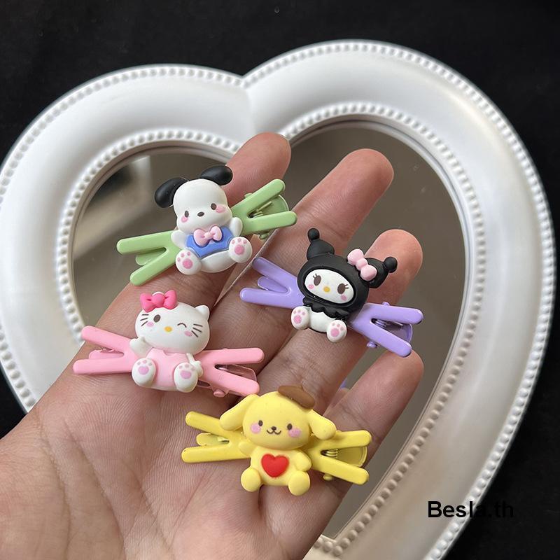 SANRIO กิ๊บติดผม กิ๊บติดผม ลายการ์ตูน Hello Kitty น่ารัก เรียบง่าย สําหรับเด็กผู้หญิง