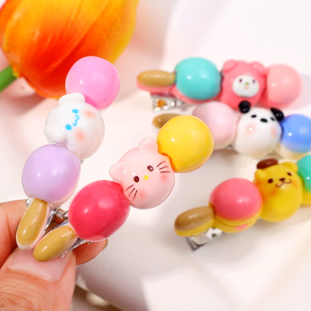 SANRIO กิ๊บติดผมโลหะ รูปหางม้าน่ารัก กันลื่น เครื่องประดับ สําหรับผู้หญิง