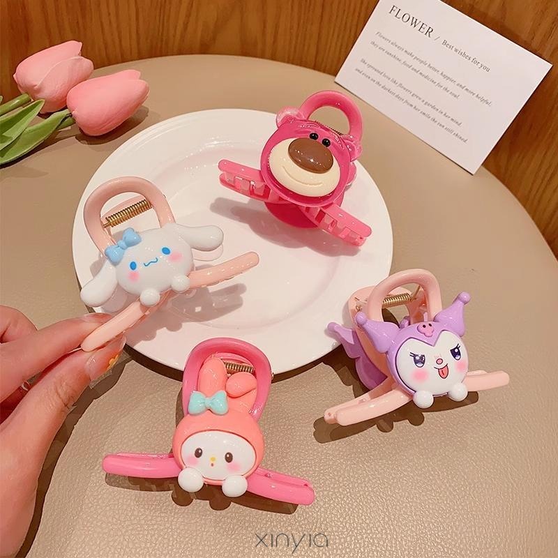 Sanrio กิ๊บติดผม การ์ตูนฉลาม Melody Kuromi อุปกรณ์เสริม สําหรับเด็กผู้หญิง